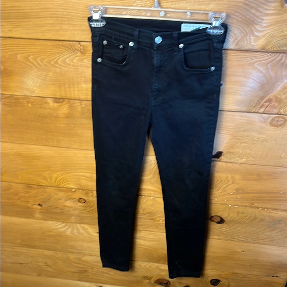 Rag‎ & Bone Women’s 27 Denim Black/Coal Fit 2 Slim-Fit Jeans Casual Streetwear